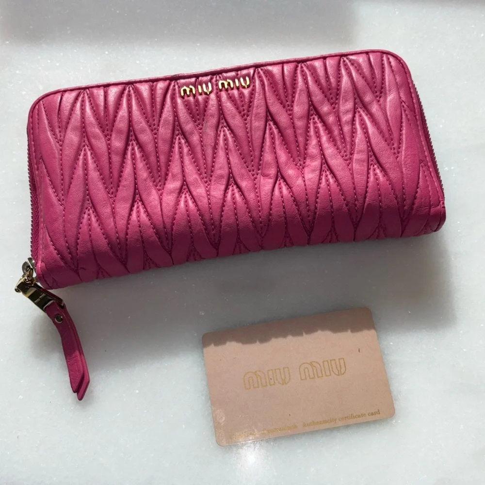 Miu Miu | Bags | Miu Miu Zippy Wallet | Poshmark
